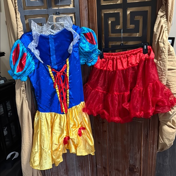 Adult Sz Small Snow White Costume - Blue, Yellow, and Red - Picture 1 of 7